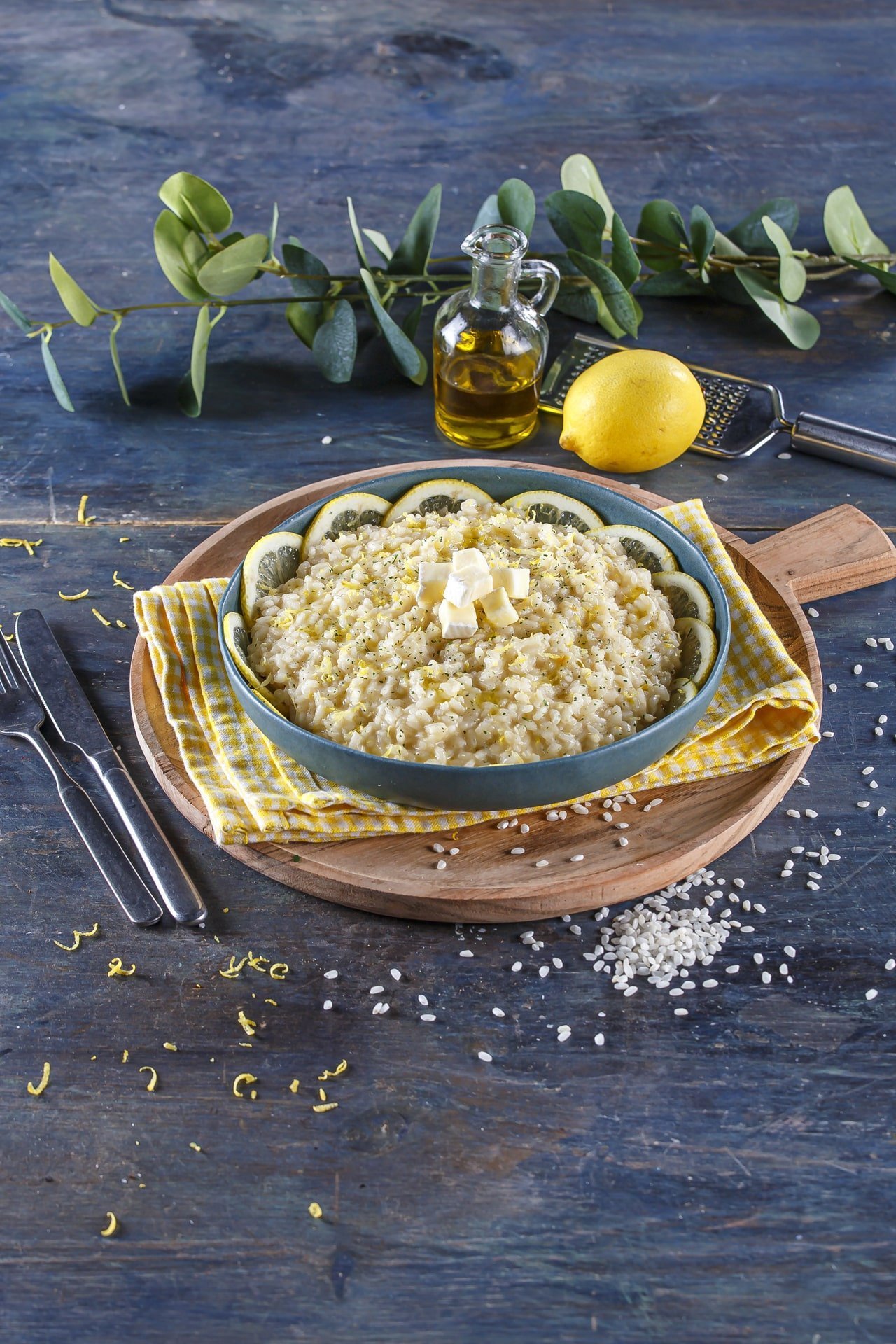 Risoto de limão e brie