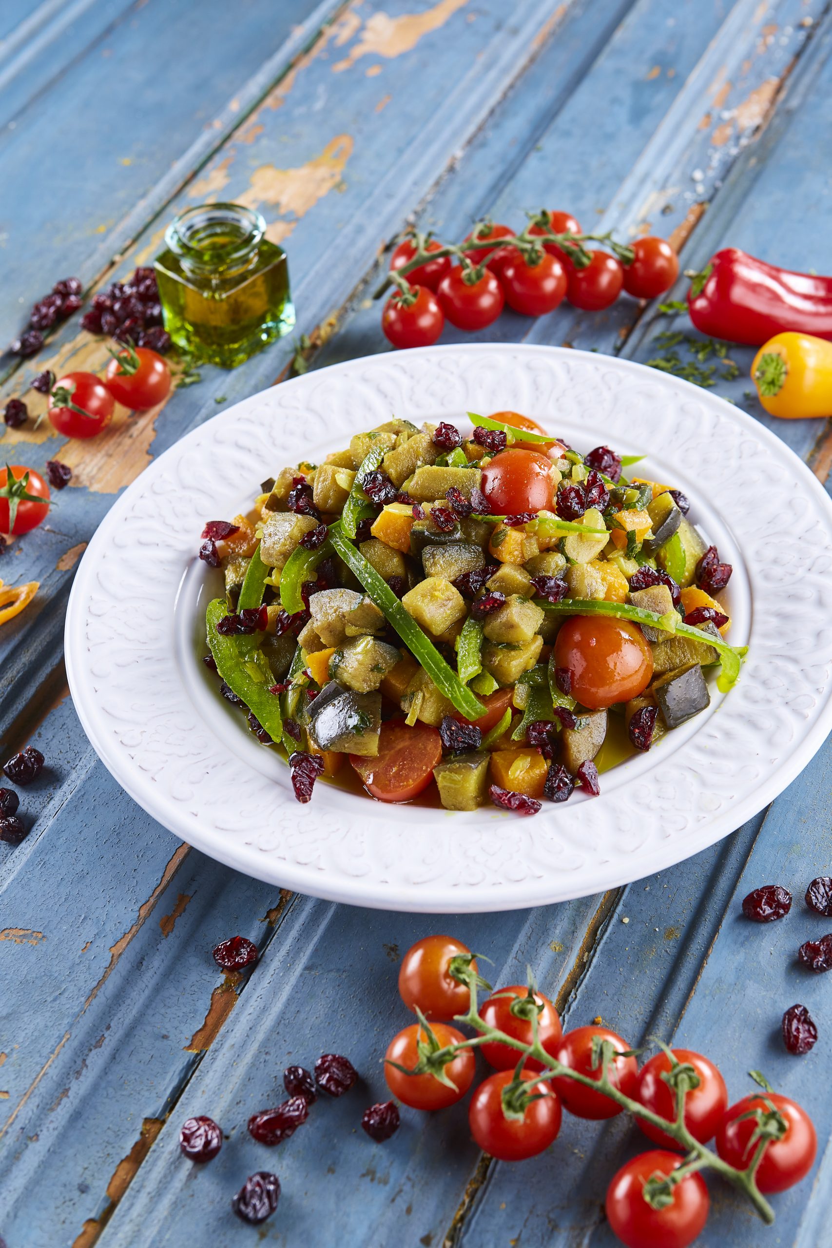Salada quente de beringela