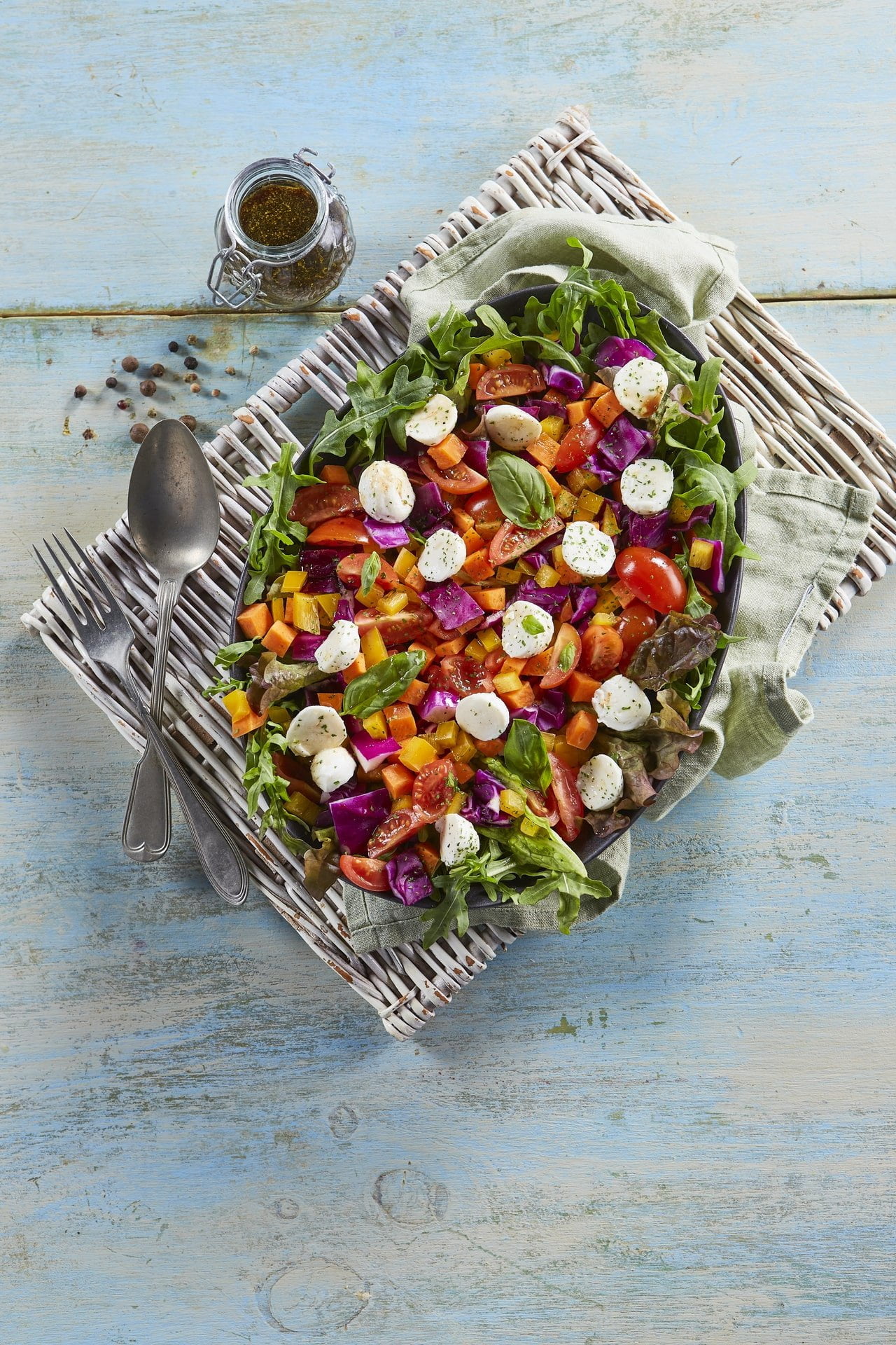 Salada arco-íris