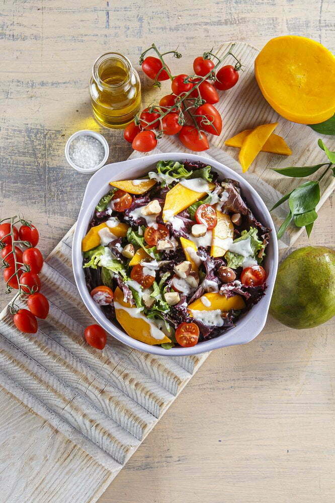Salada com manga