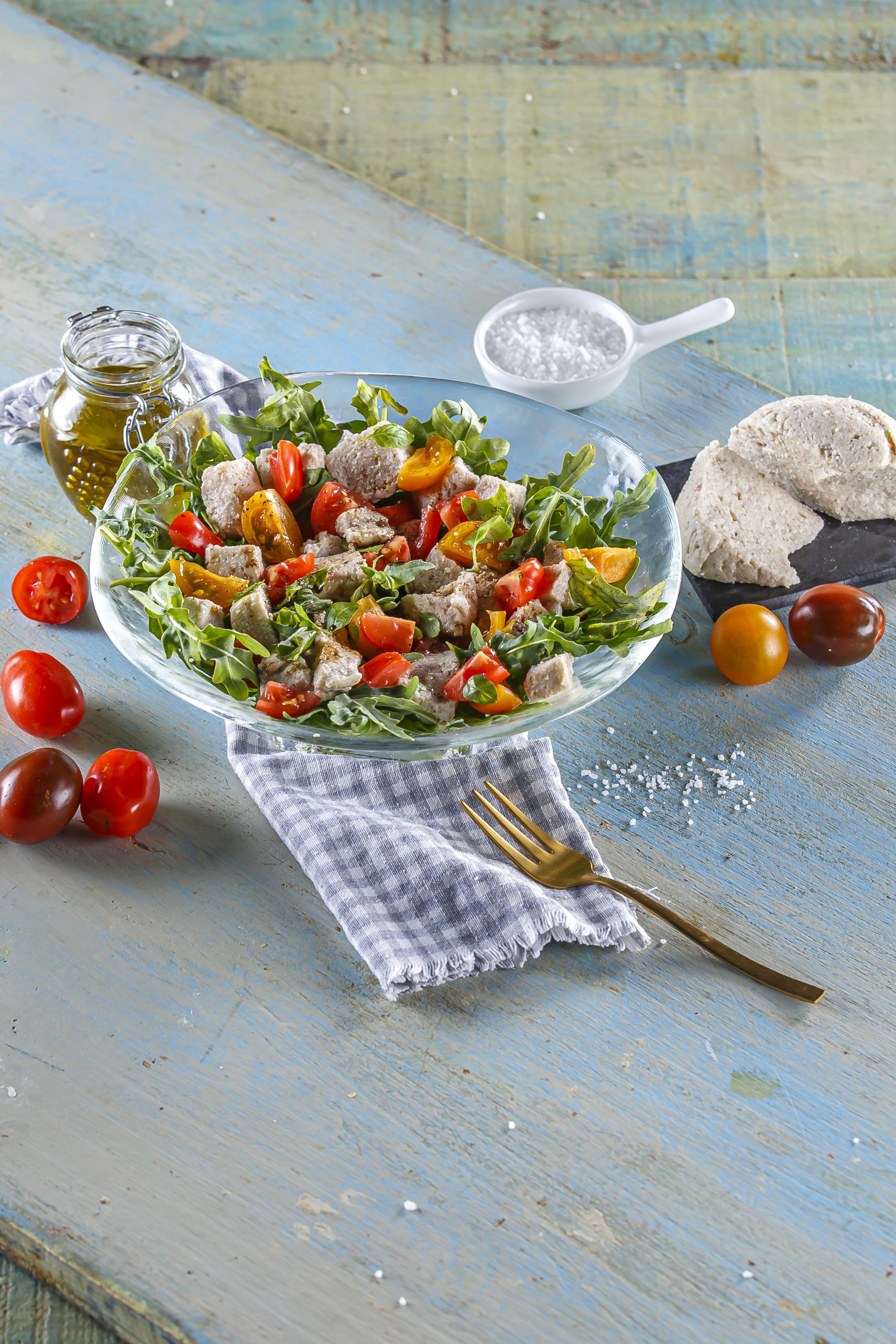 Saladinha de mozarela vegan