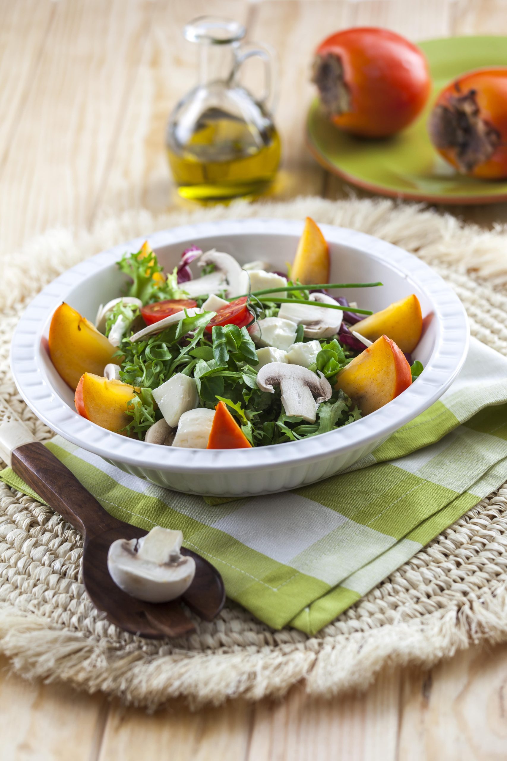Salada de dióspiros