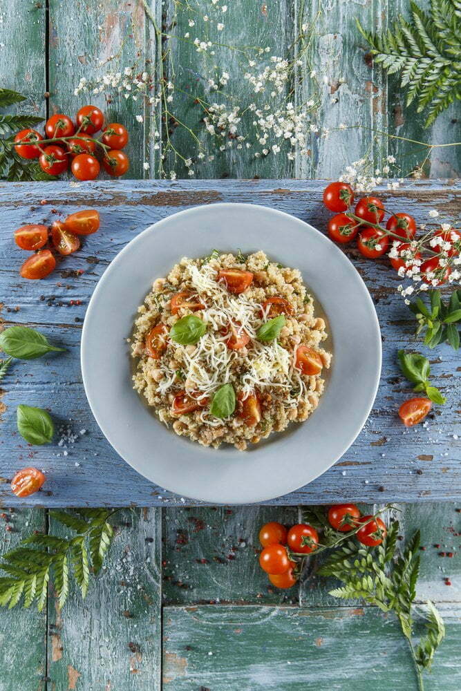 Salada de grão-de-bico