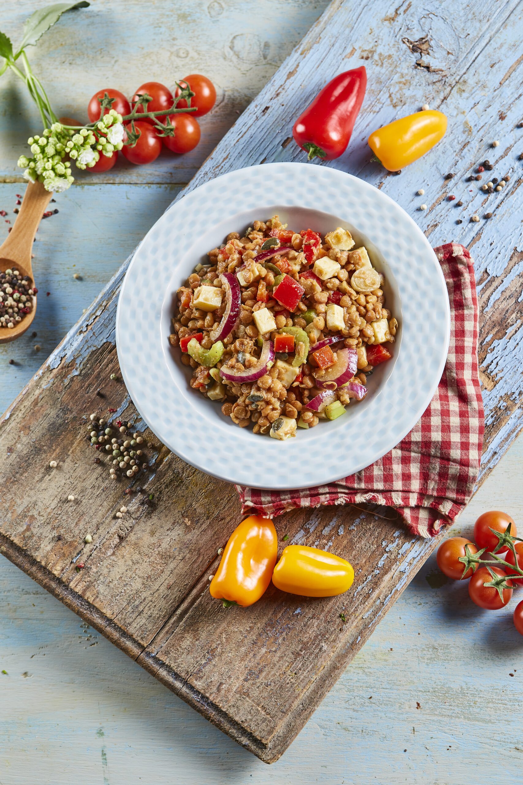 Salada de lentilhas