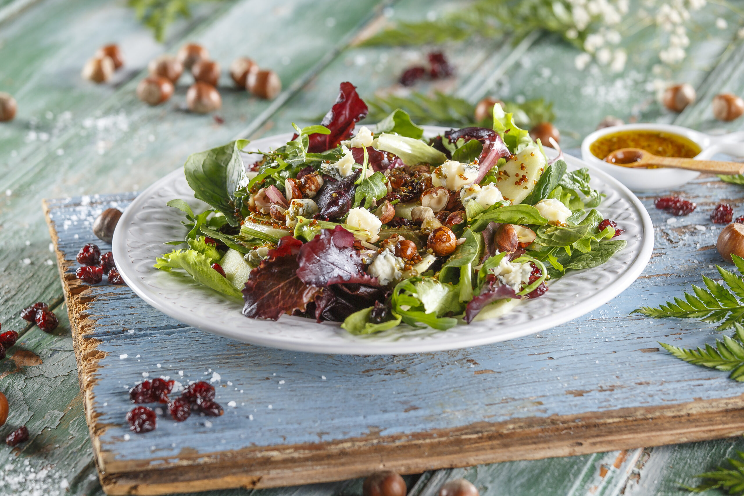 Salada de maçã e frutos do bosque @TeleCulinária