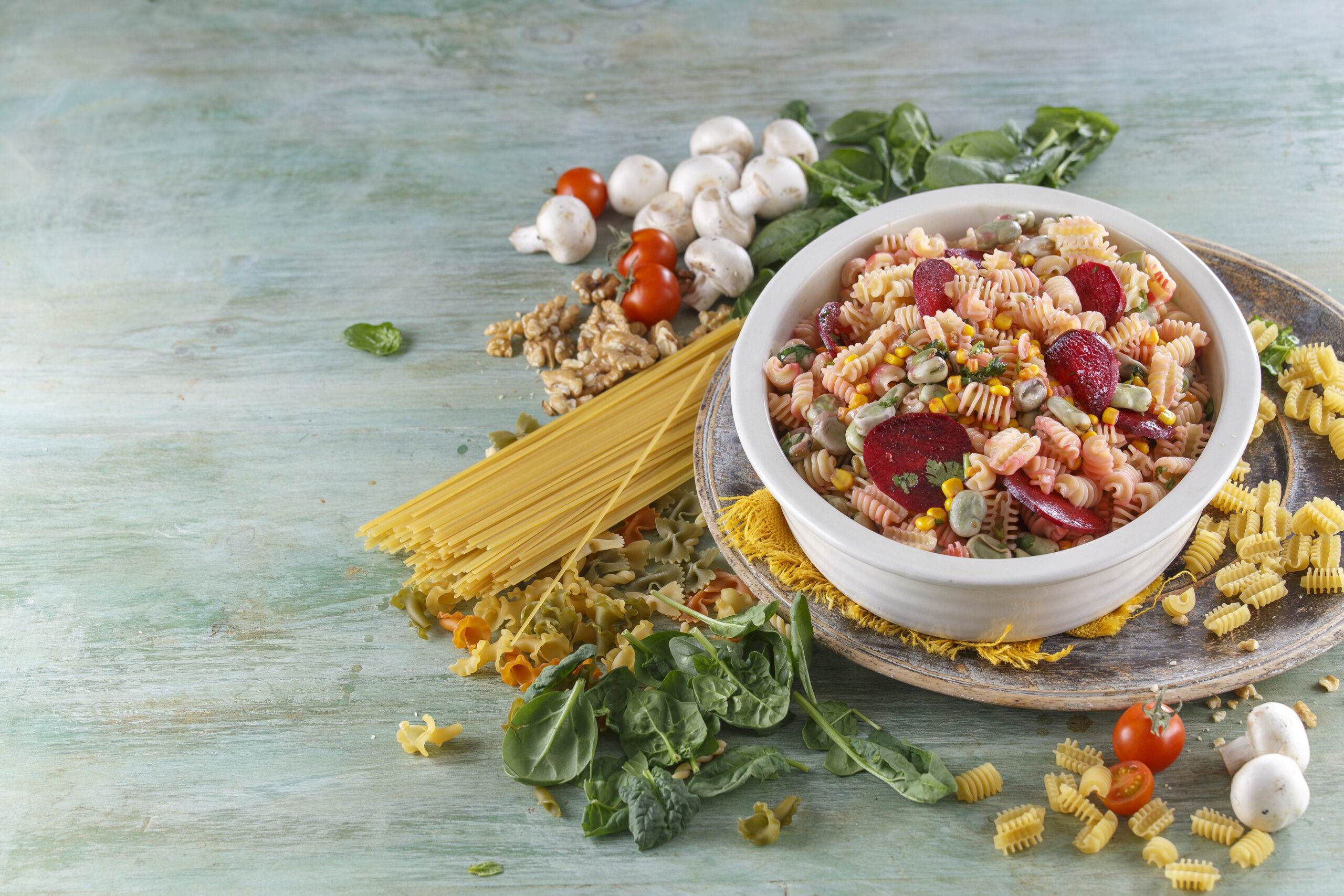 Salada de radiatori com legumes @Teleculinária