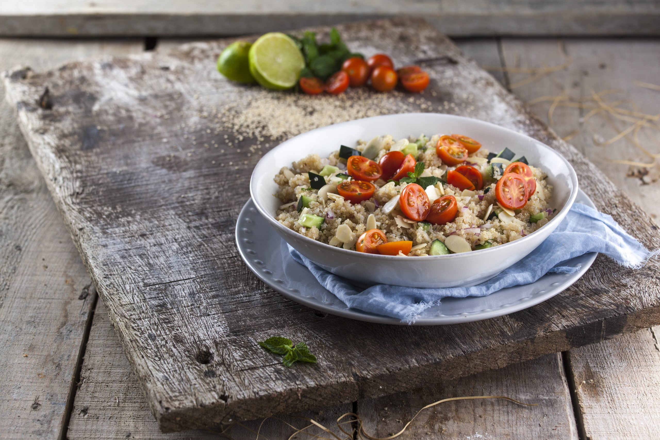 Salada de quinoa