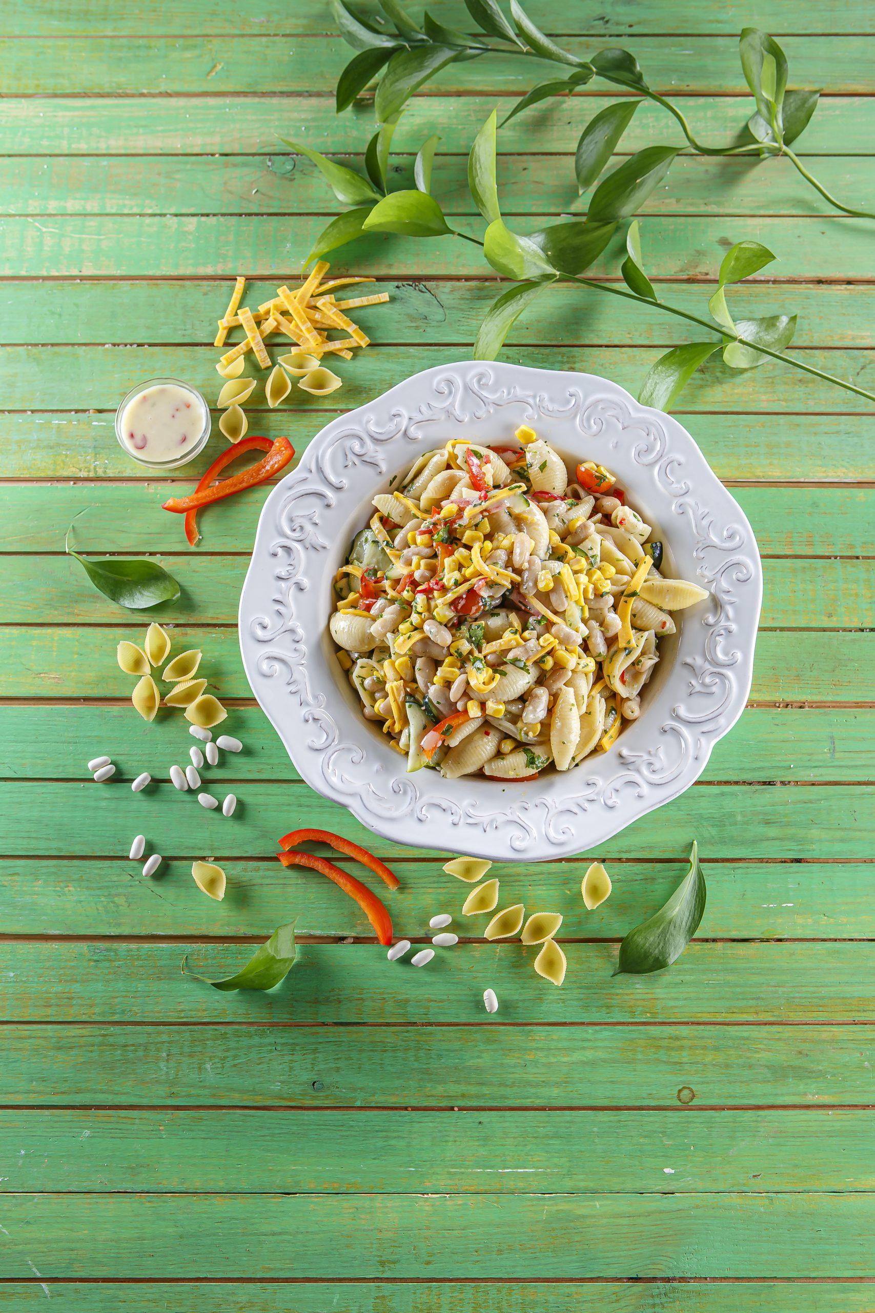 Salada de búzios com feijão