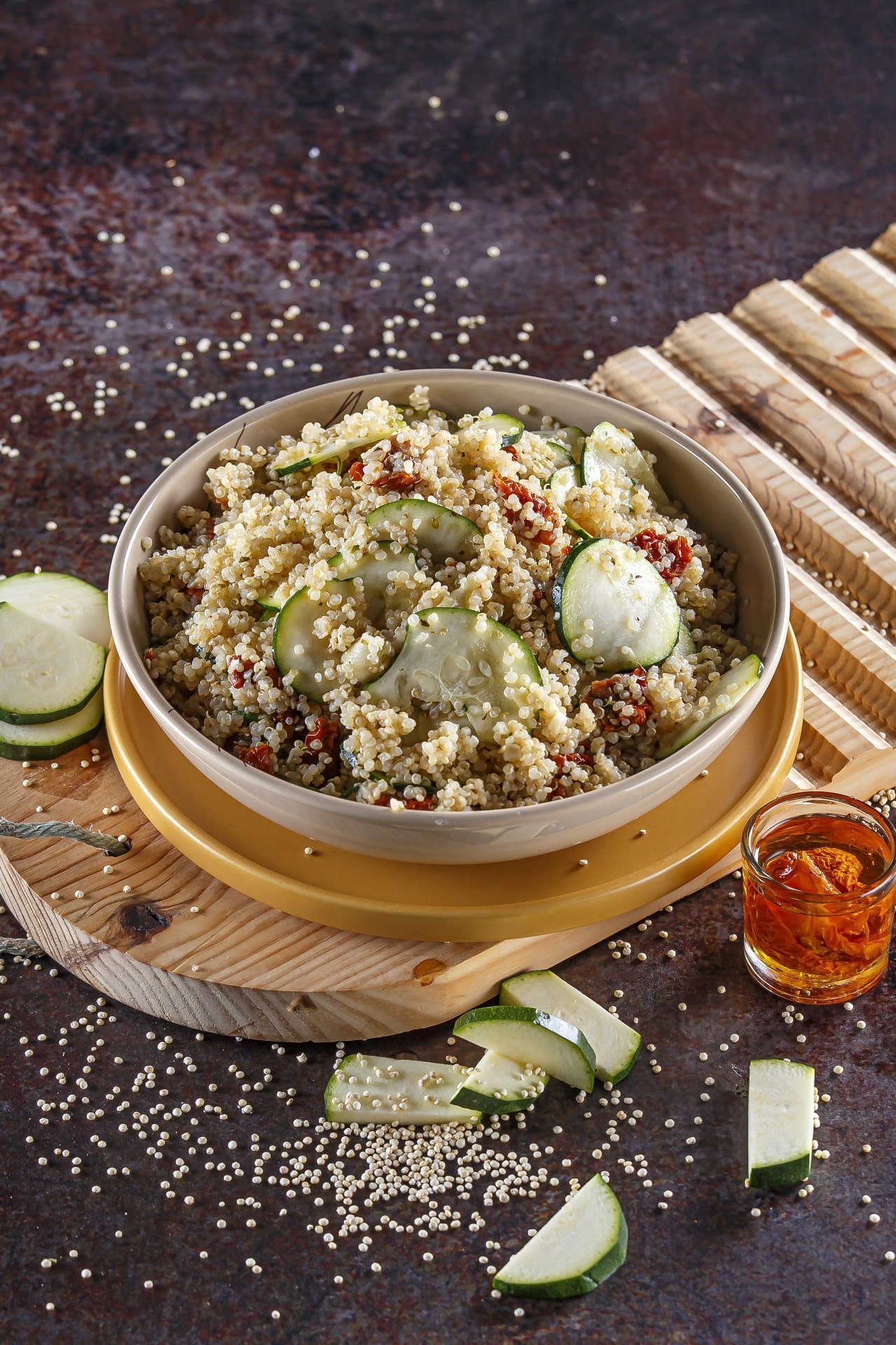 Salada gourmet de quinoa