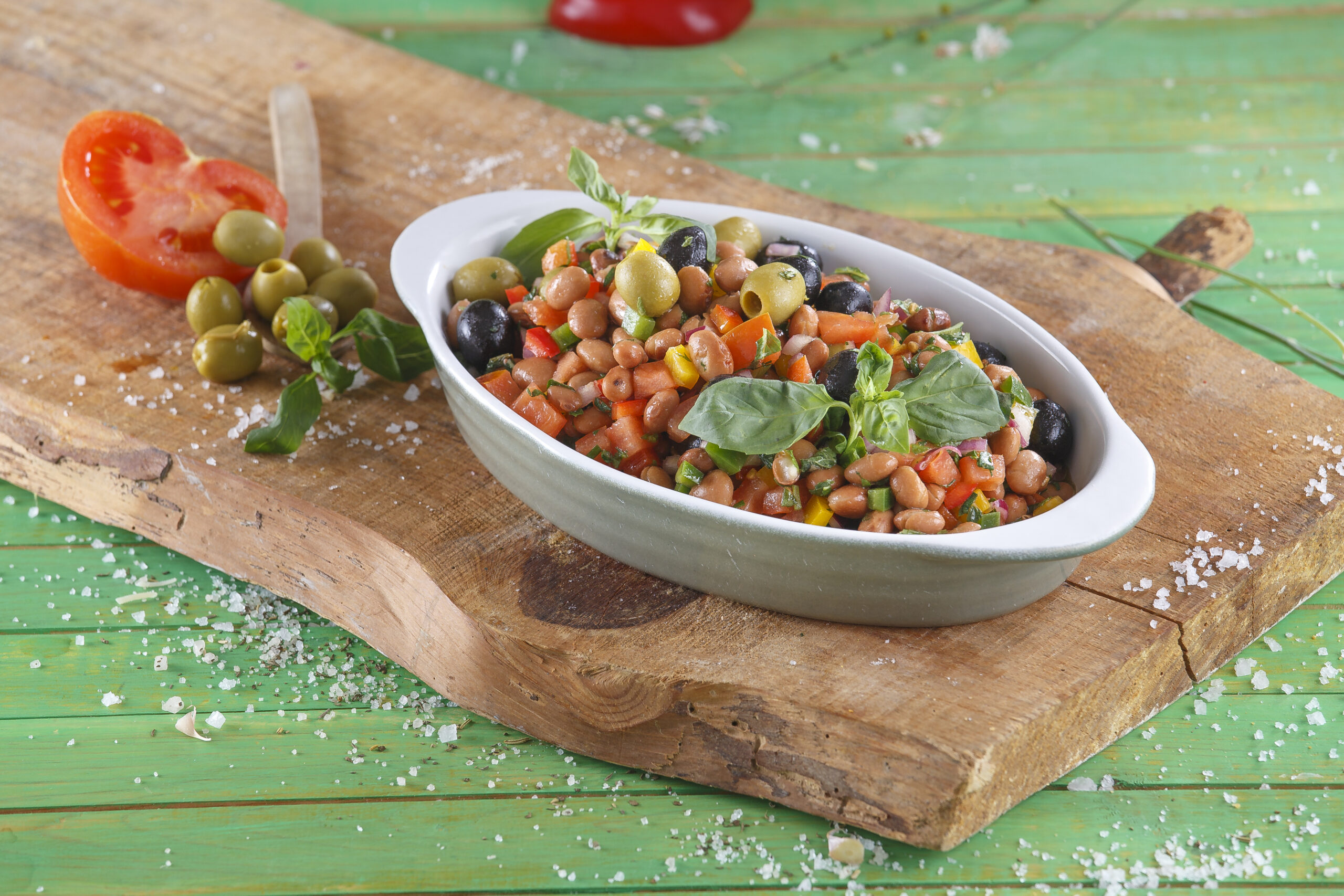 Salada mediterrânica de feijão @Teleculinária