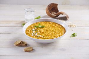 Sopa de cenoura e coco