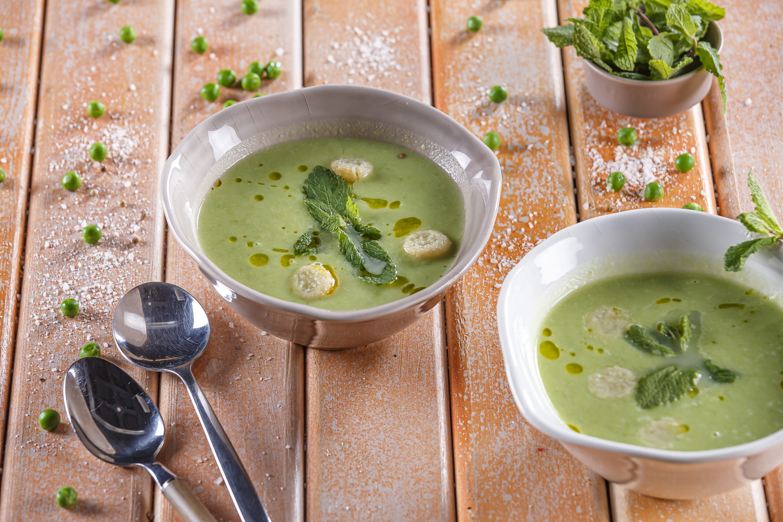 Sopa de ervilhas com hortelã @TeleCulinária