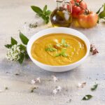 Sopa de tomate assado