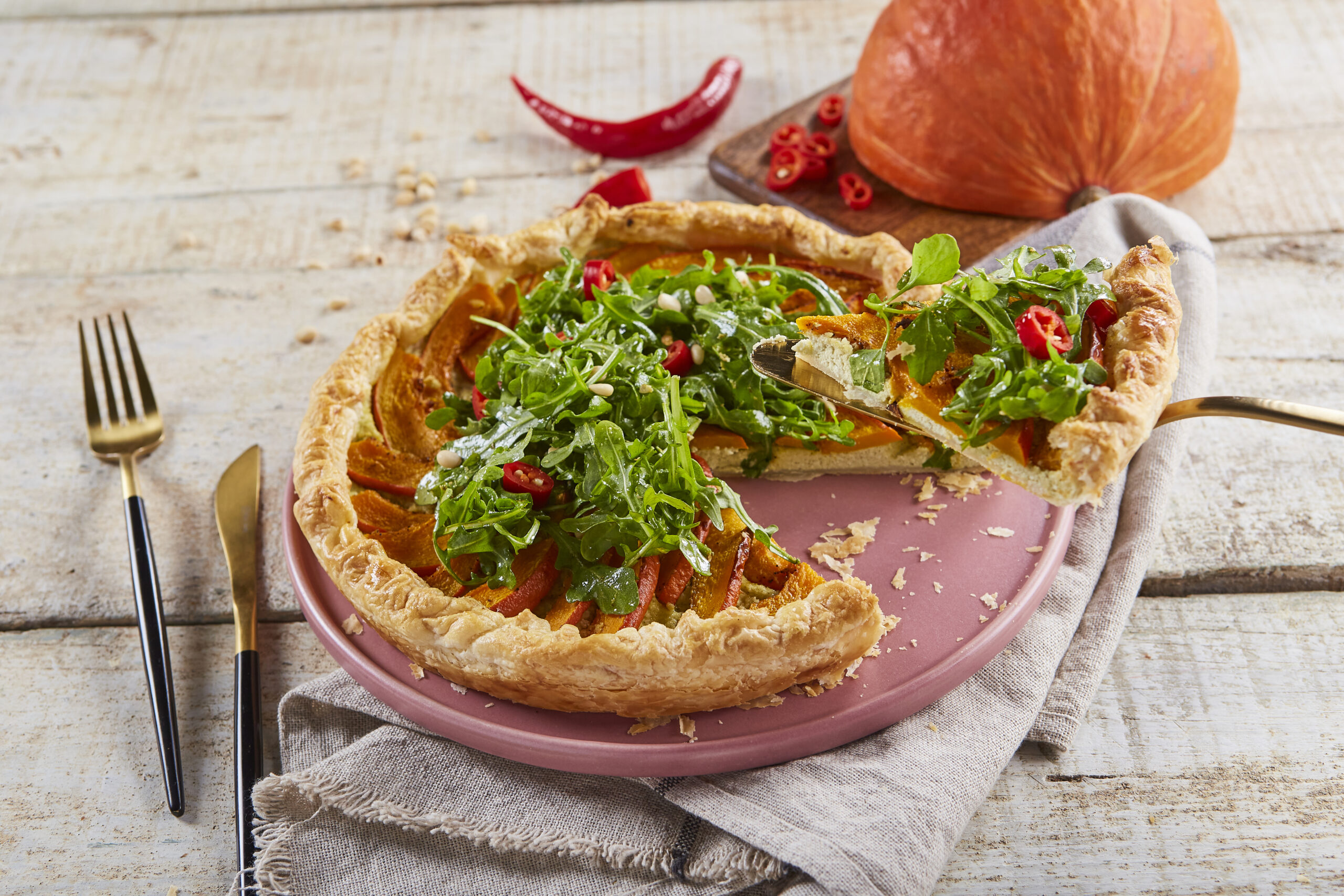 Tarte de abóbora e pesto @Teleculinária