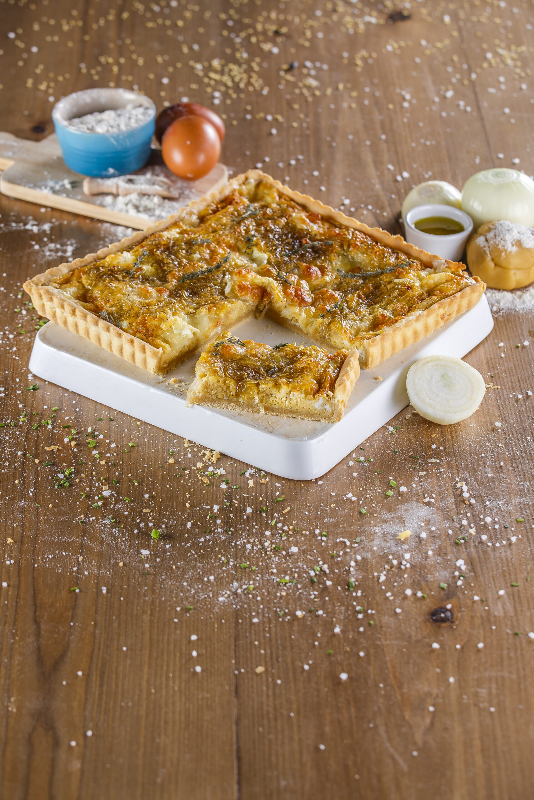 Tarte de cebola caramelizada