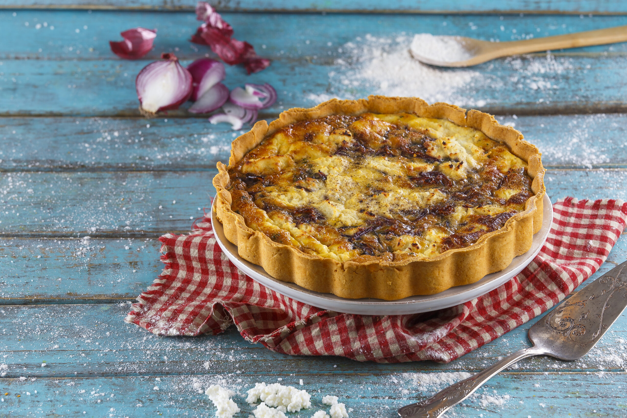 Tarte de cebola e requeijão @Teleculinária