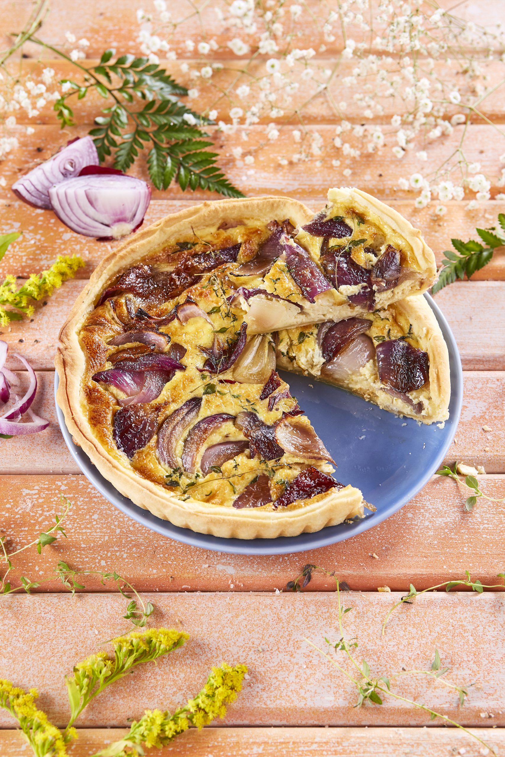 Tarte de cebola roxa