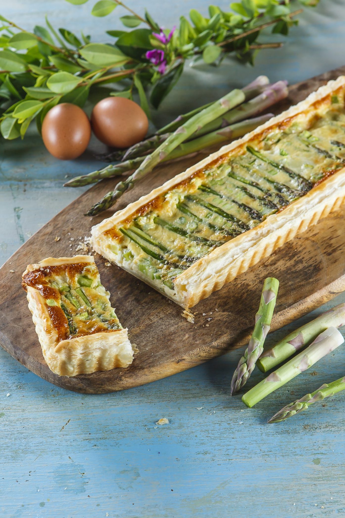 Tarte de espargos