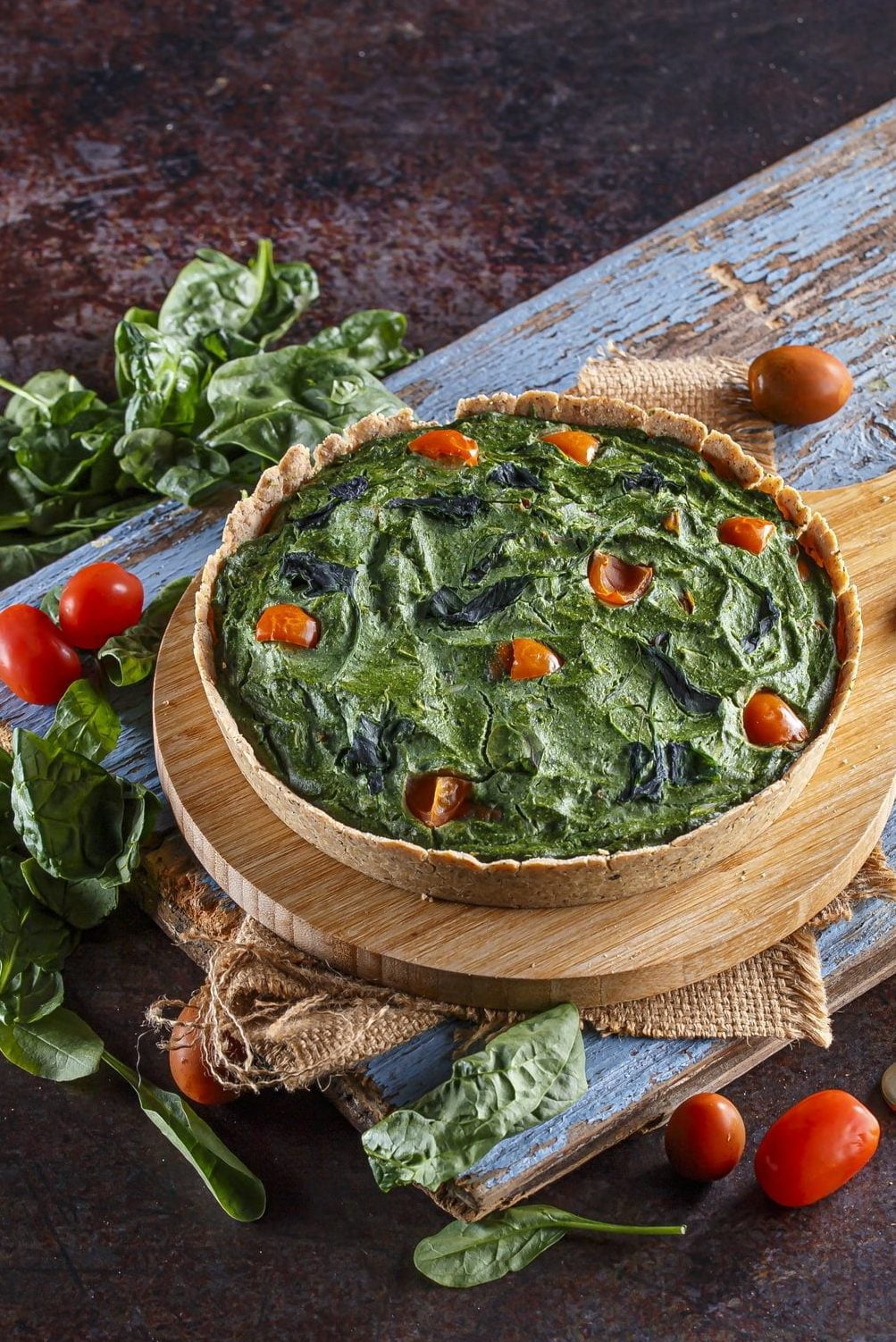 Tarte de espinafres (vegan)