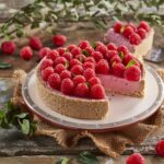 Tarte de framboesas vegan