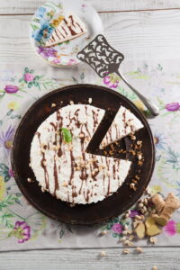 Tarte de gengibre e amendoim
