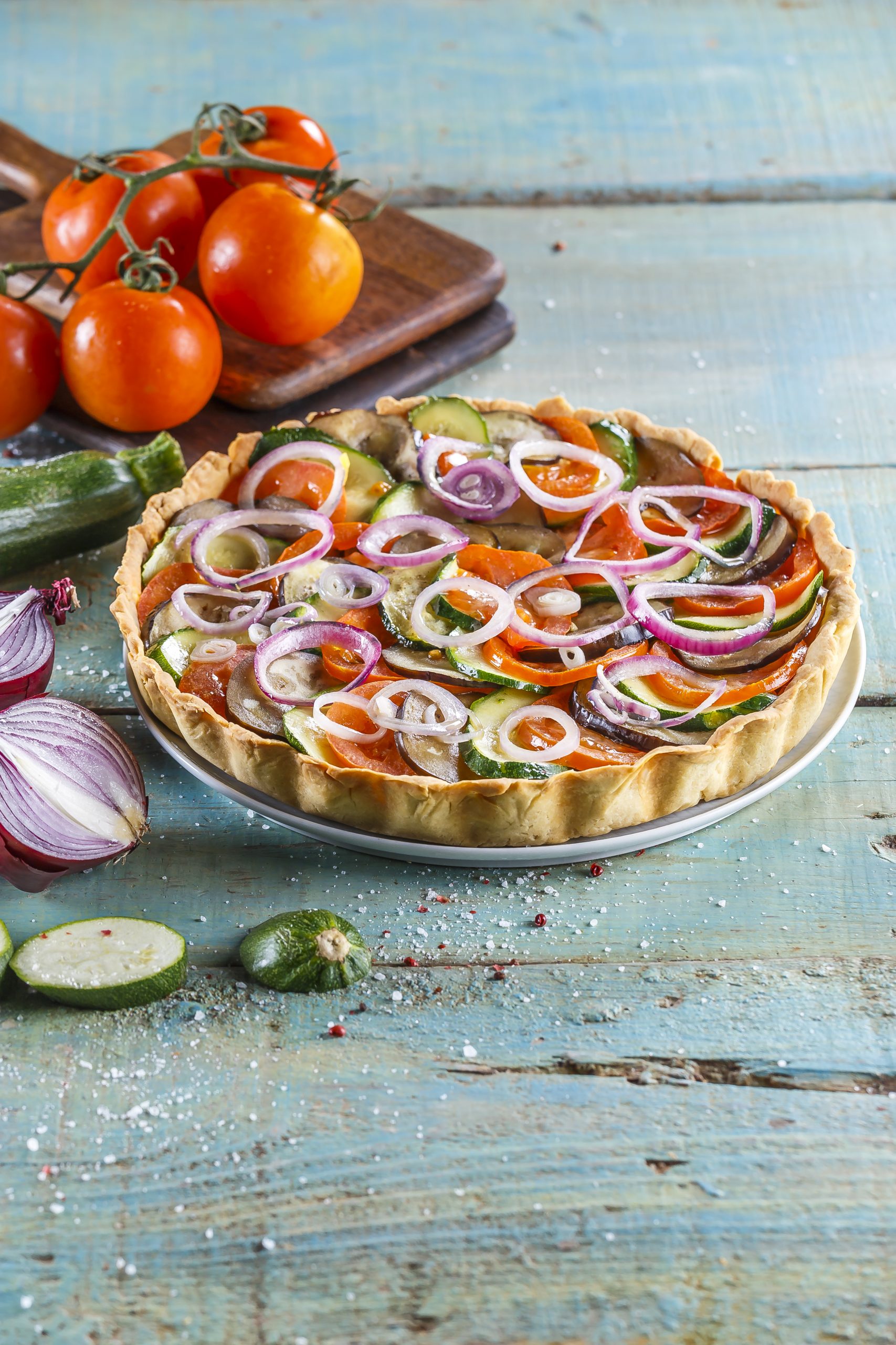 Tarte de legumes assados