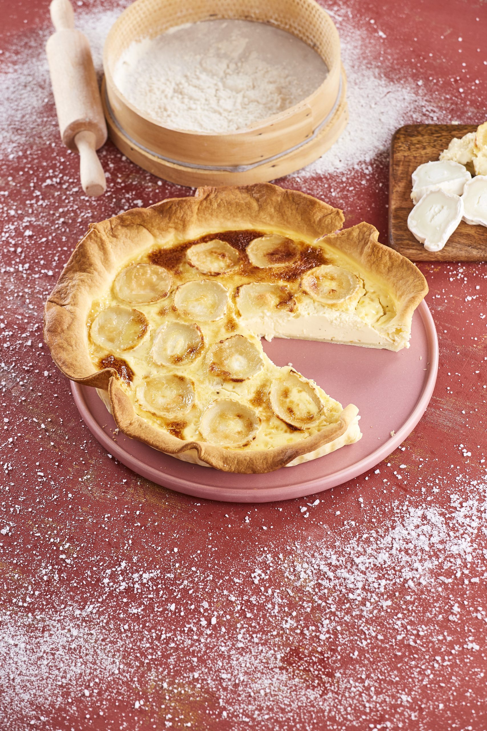 Tarte de queijo agridoce