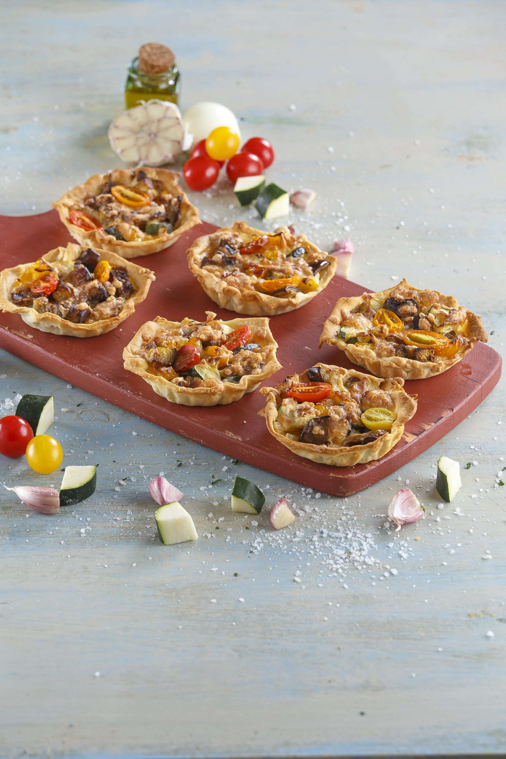 Tarteletes de legumes fáceis