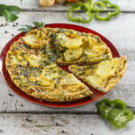Tortilha de pimentos verdes