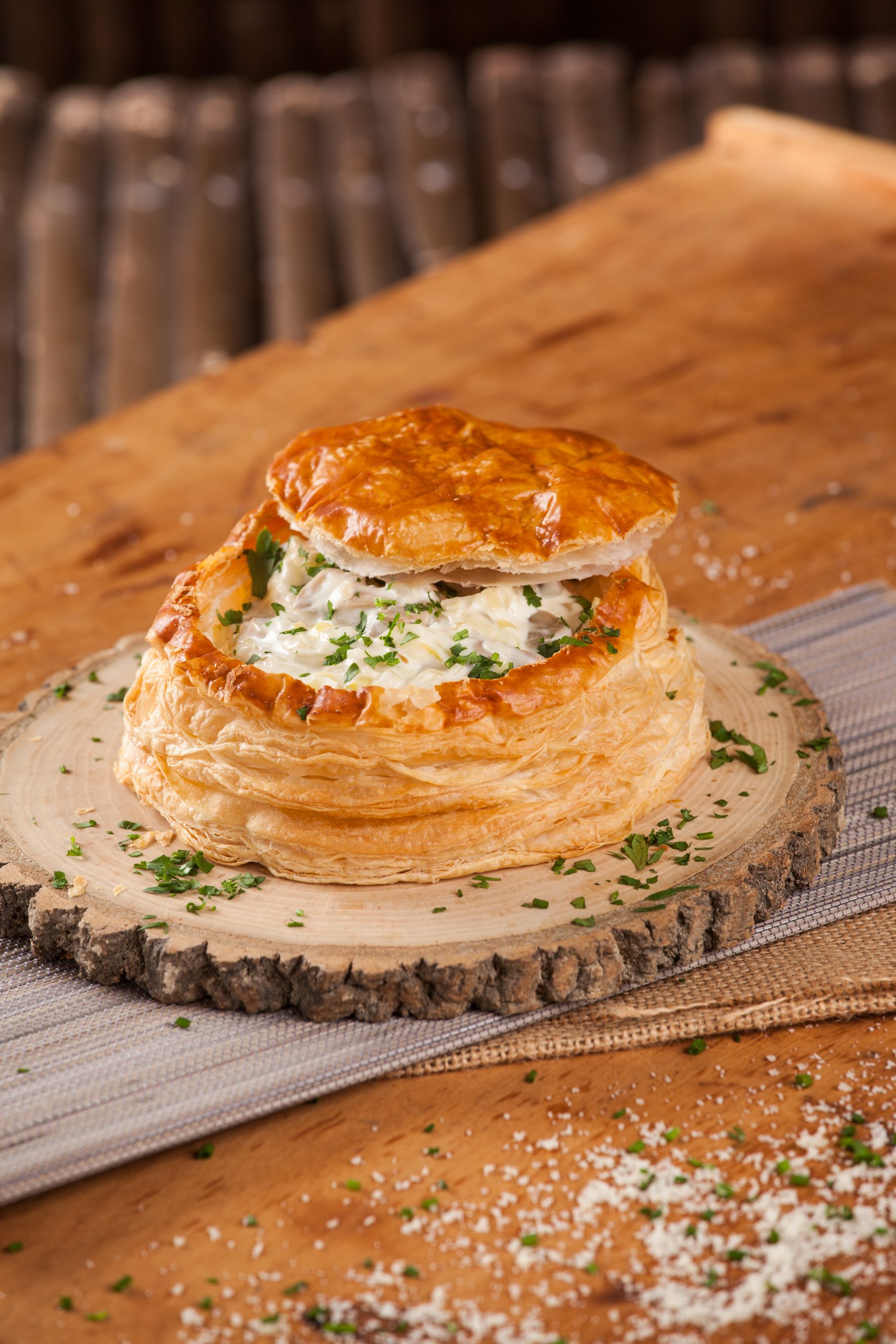 Vol-au-vent de cogumelos