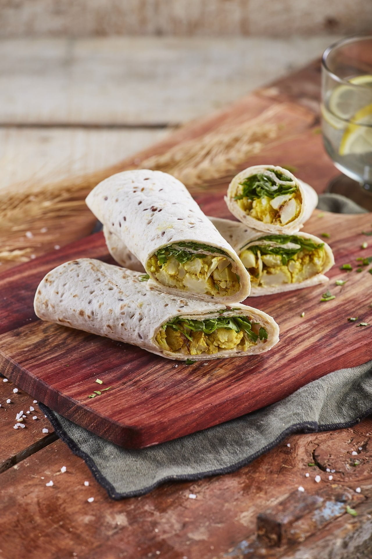 Wraps de couve-flor