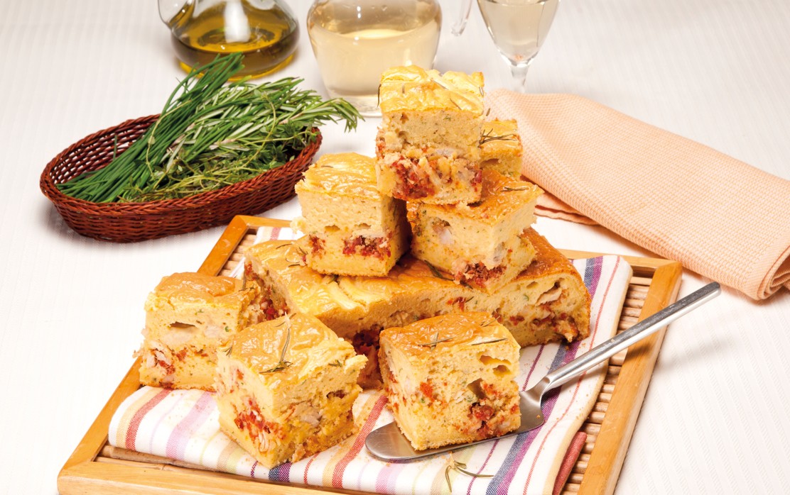 Bola de carnes e ervas aromáticas