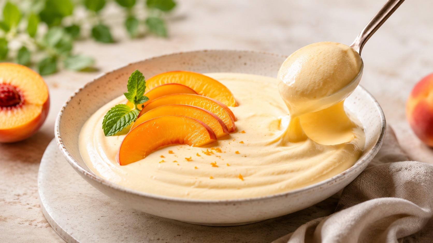 Mousse de pêssego