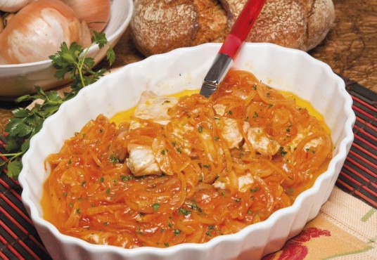 Bifes de peru de cebolada