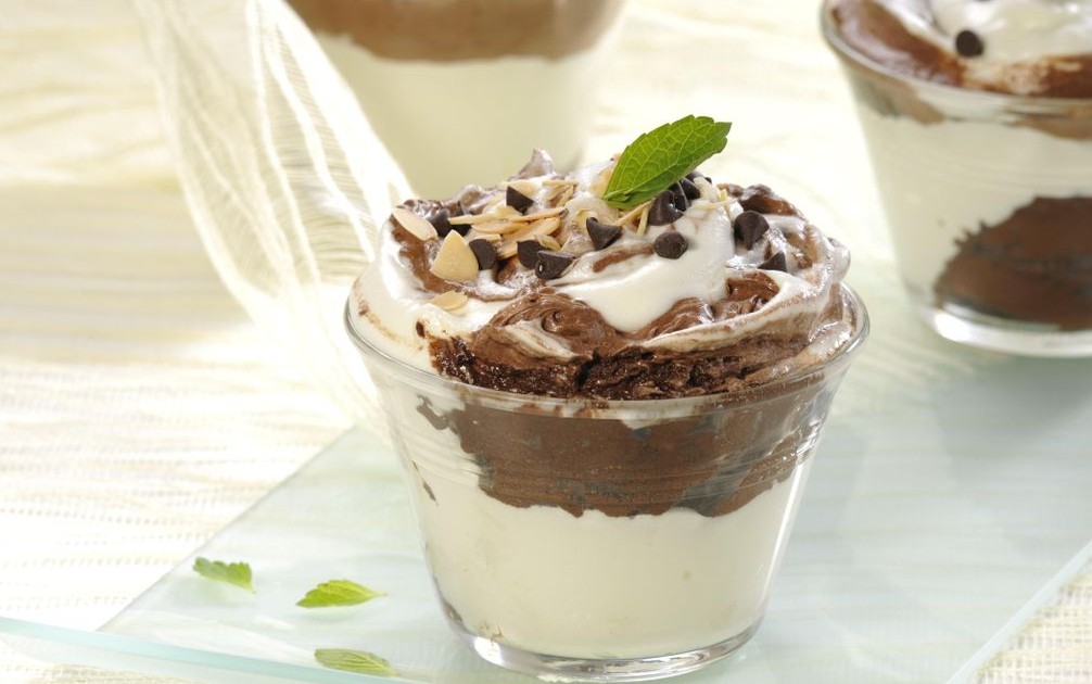 Mousse de duas cores