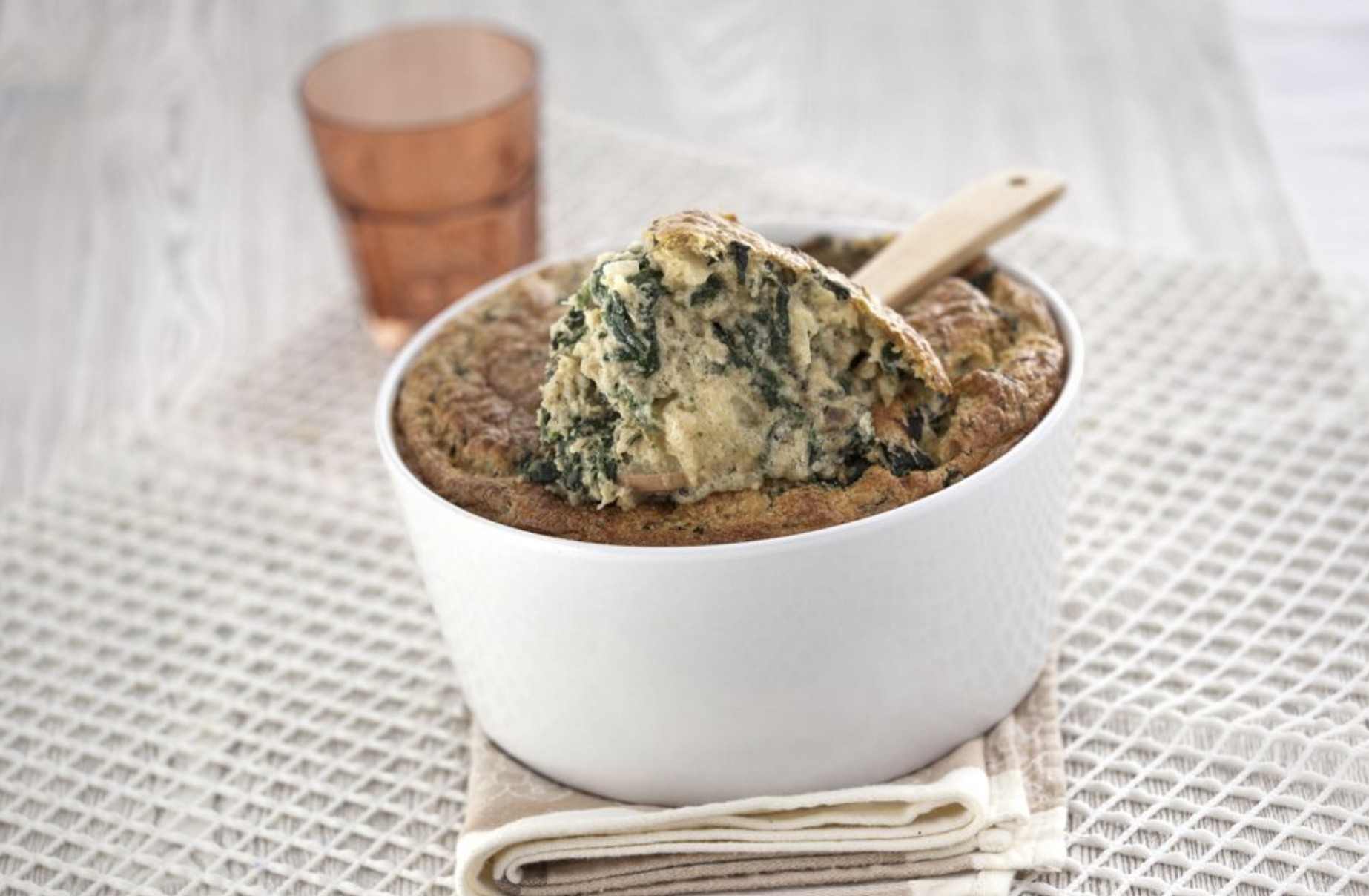 Soufflé de peixe com puré de batata