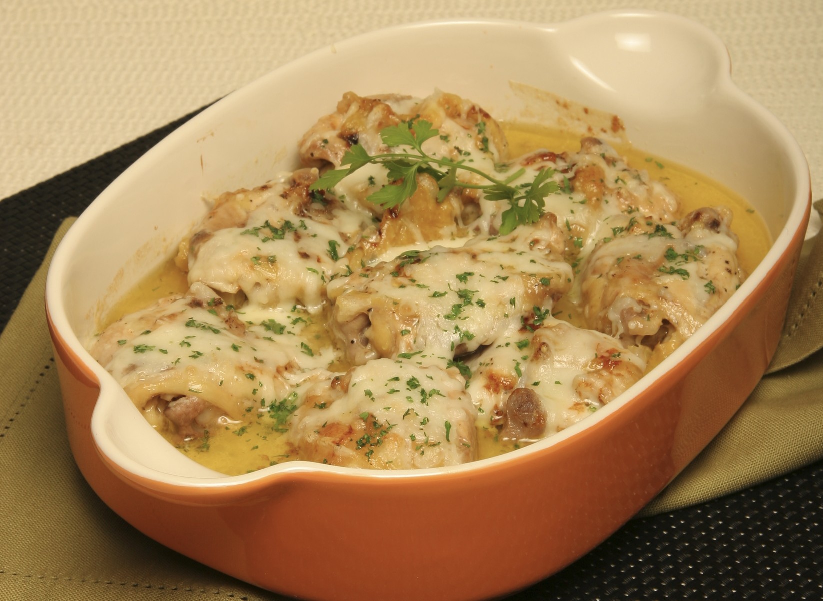 Frango com molho de limão